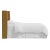 Spritely Home Jordan Full Wingback Headboard in Zuma Sesame For Sale - Image 4 of 5