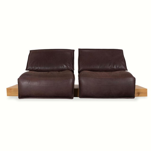 Koinor Free Motion Edit 3 Leather Two-Seater Brown Electric Function Sofa For Sale - Image 17 of 17