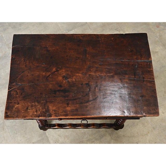 Spanish 18th Century Solid Carved Chestnut Table For Sale - Image 9 of 12