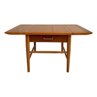 1950s Lane Copenhagen Walnut Drop-Leaf Table, Refinished For Sale