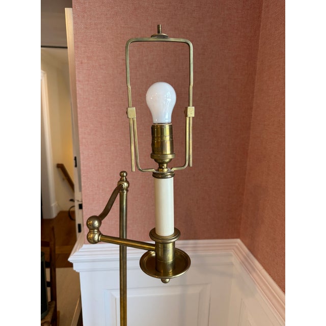 Ralph Lauren Sargent Swing Arm Floor Lamp Antique Brass For Sale - Image 11 of 15