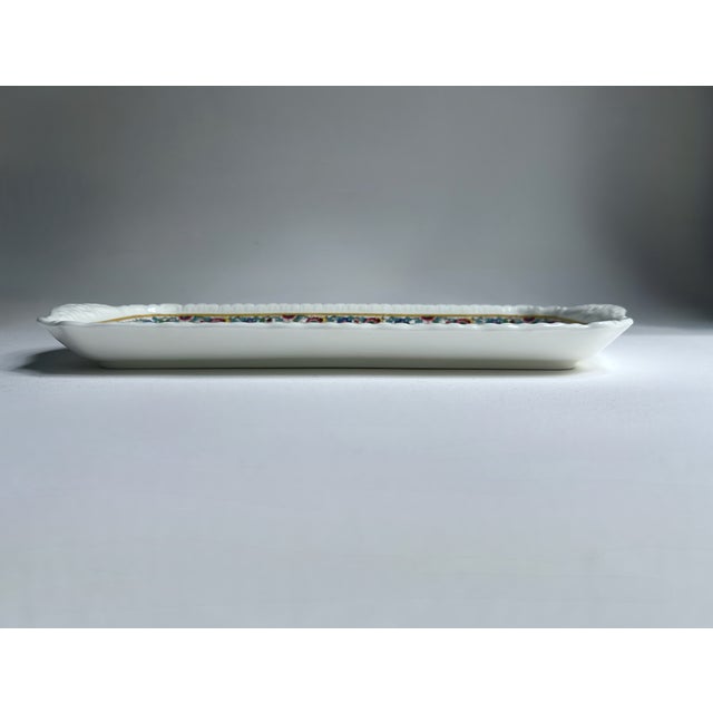1980s English Coalport "Ming Rose" Bone China Tray For Sale - Image 10 of 15