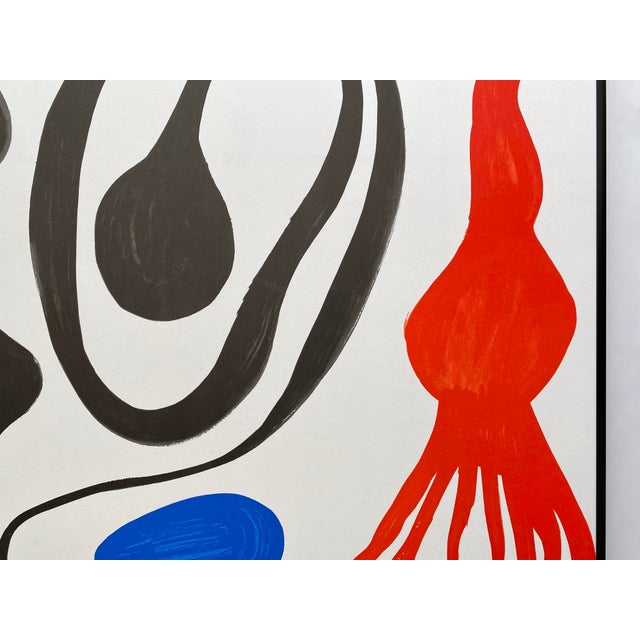 Alexander Calder Vintage 1976 Mid Century Modernist Mourlot Fine Art Lithograph Print Framed Our Unfinished Revolution Poster " Octopus " 1975 For Sale - Image 16 of 18