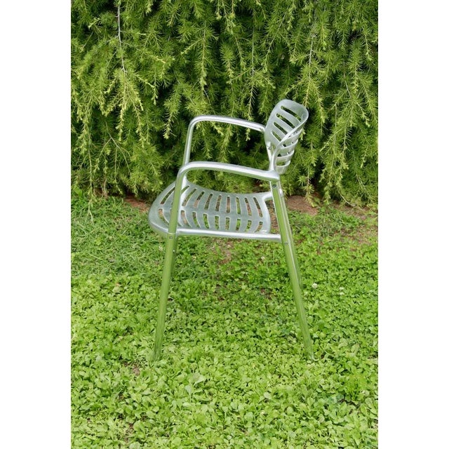 Vintage Spanish Metal Chair by Jorge Pensi for Amat 3, 1980s For Sale - Image 4 of 13
