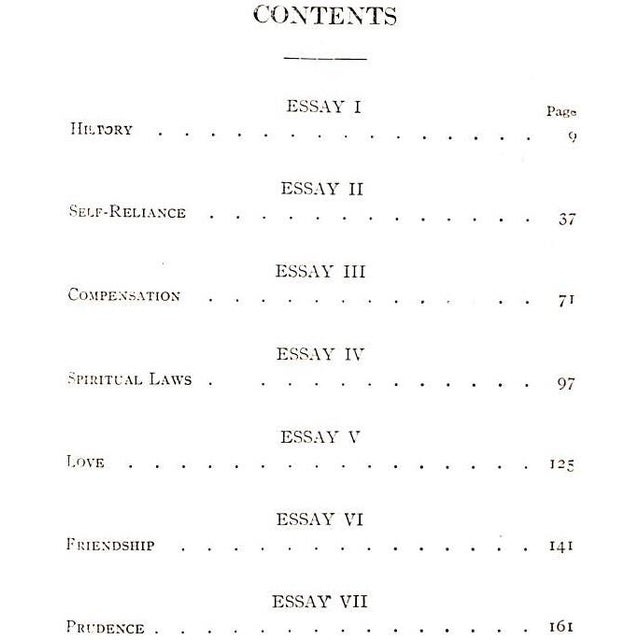 "Essays" Emerson, Ralph Waldo For Sale In New York - Image 6 of 8