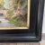 19th Century French Impressionist Painting on Porcelain: Bridge Over the River by Paul Langlois, Framed For Sale - Image 10 of 12