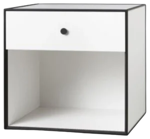 49 White Frame Box with 1 Drawer by Lassen
