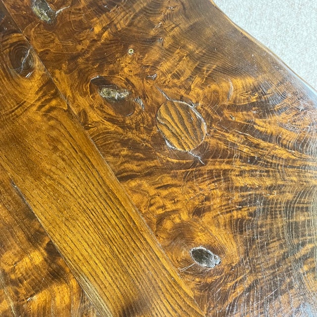 Rustic Wabi-Sabi Coffee Table in Wood, 1970s For Sale - Image 17 of 18