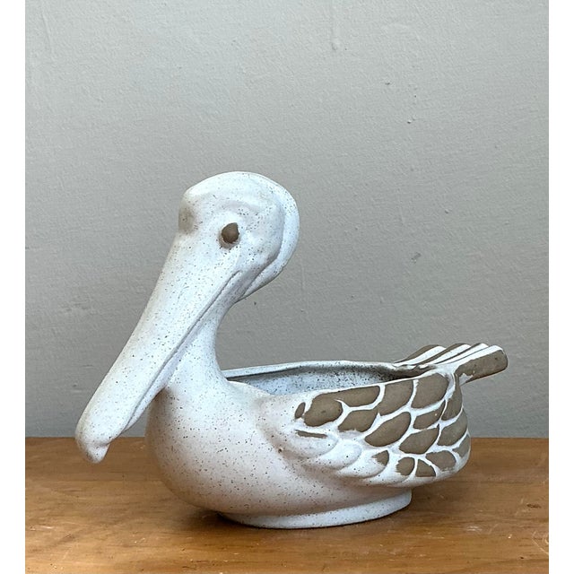 Vintage Ceramic Pelican Bowl For Sale In West Palm - Image 6 of 12