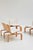 Living room set comprising two benches and an armchair, designed by Jean-Michel Chaudeurge and produced by Steiner....