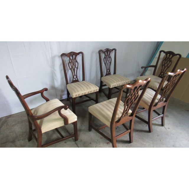 Item: Chippendale Dining Room Chairs Details: Great Designer Look/Quality Piece Mahogany Chippendale Style Beautiful Look...