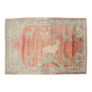 Zabihi Collection Turkish Pictorial Goat Shephard Rug