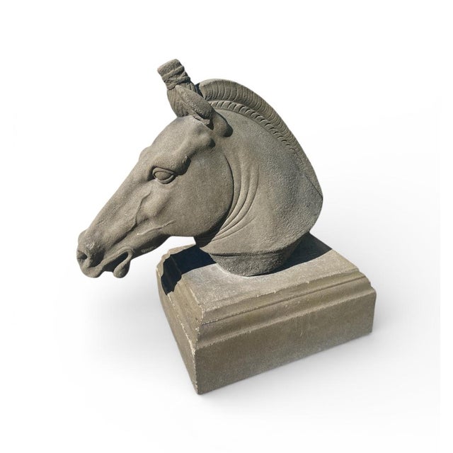 Add a touch of equestrian elegance and timeless sophistication to your home with this striking pair of horse head...