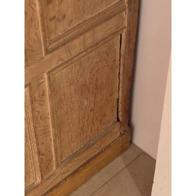 Off-white 18th Century Painted Dutch Kas With Original Hardware and Lined Interiors For Sale - Image 8 of 13