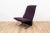 Model F780 Concorde lounge chair from Artifort. The chair comes with a purple fabric upholstery on a chrome plated frame....