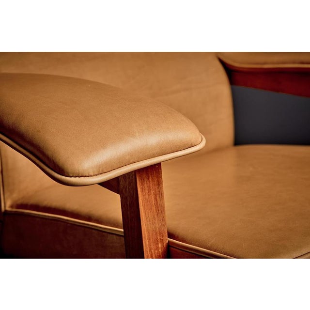 Vintage Italian Lounge Chairs in Cognac Leather by Camo, 1950s, Set of 2 For Sale - Image 12 of 15