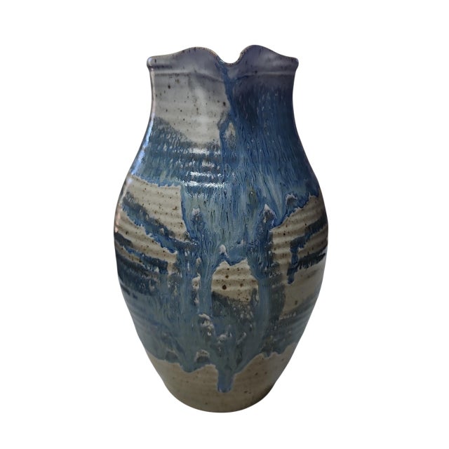 Vintage Jim Gasser Studio Pottery Large Pitcher For Sale - Image 4 of 7