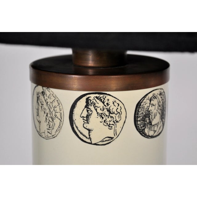1960s Piero Fornasetti Cammei Table Lamps - a Pair For Sale - Image 5 of 10