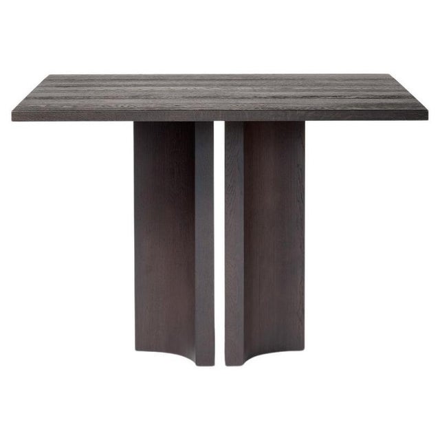 Black Aperta C2 120 Square Dining Table in Oak by Mokko Amsterdam For Sale - Image 8 of 8