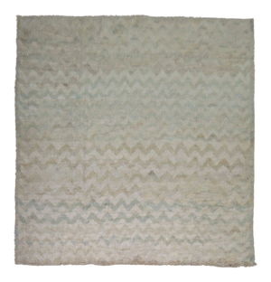Chevron Square Shag Room Size Rug 9'7'' X 10'3''