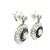 An exquisite pair of Belle Époque platinum target earrings, circa 1915, featuring the timeless combination of diamonds and...