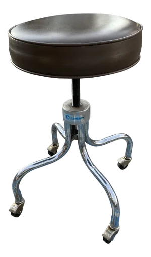 Mid-Century Modern Medical Dental Stool by e.f. Brewer Company