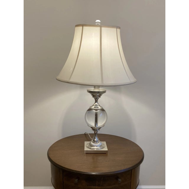 Restoration Hardware Restoration Hardware Crystal Ball Table Lamp For Sale - Image 4 of 7