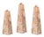 Pink Shell Obelisks - Set of 3 For Sale