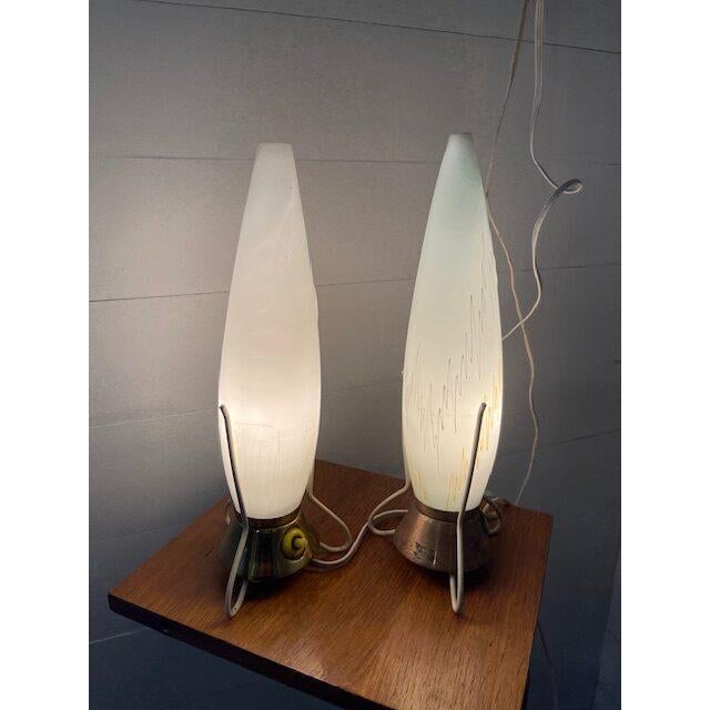 B- 2055 Vintage Desklamps ”Rocket ‘by Leos Nikos for Zekov Very rare in this original condition Plug and Play 199 per...