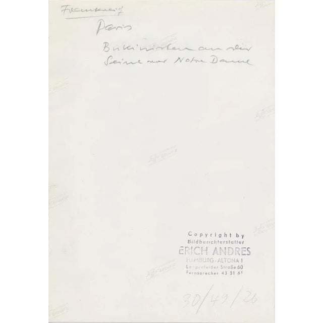 Man, Notre Dam, 1955, Black & White Photograph For Sale - Image 4 of 5