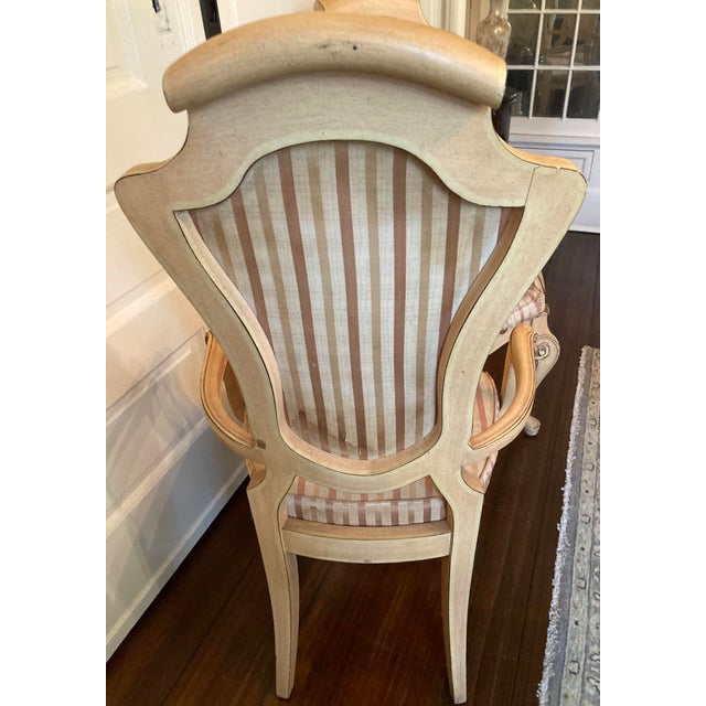 1960s Pair of Vintage Scrolled Side Chairs in the Style of Art Nouveau For Sale - Image 5 of 11