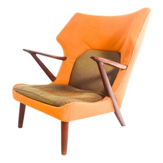 Teak Armchair by Kurt Olsen for Slagelse Mobelvaerk, 1955 For Sale
