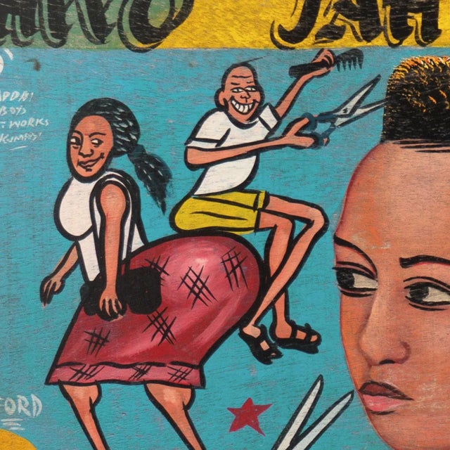 Contemporary 'Barbershop Designs' by Joe Addai, Kumasi, Accra, Ghana, Jah Bless, African Hair Styles, Folk For Sale - Image 3 of 11