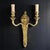 Antique French Louis XVI Two-Light Wall Sconce in Gilt Bronze, 1890s For Sale - Image 9 of 9