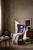 Mid-Century Modern Vintage Scandinavian Modern Oak and Purple Fabric High Back Wing Chair, 1950s For Sale - Image 3 of 18