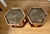 1960s Pair of Mid-Century Modern John Keal Brown Saltman “Domino” Hexagonal Side Tables For Sale - Image 5 of 9