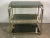 Italian Rolling Trolley in Gold Metal, 1980s For Sale - Image 10 of 10