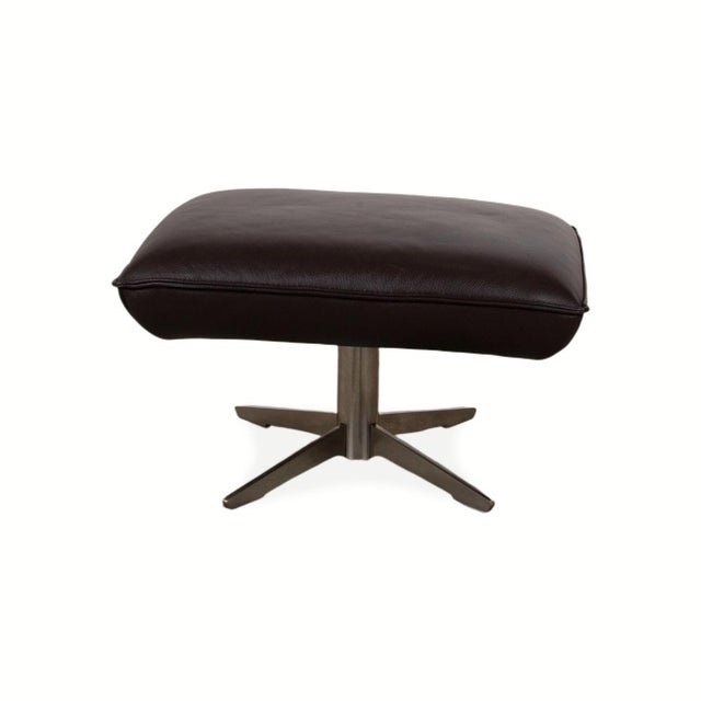 Brown Leather Fenja Stool from Koinor For Sale - Image 11 of 13