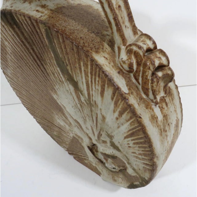 Ceramic Studio Pottery Decorative Ewer For Sale - Image 7 of 8