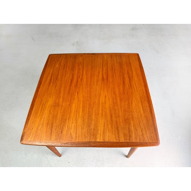 Brown Mid-Century Dining Table in Teak from Carlsson & Co., 1950s For Sale - Image 8 of 10
