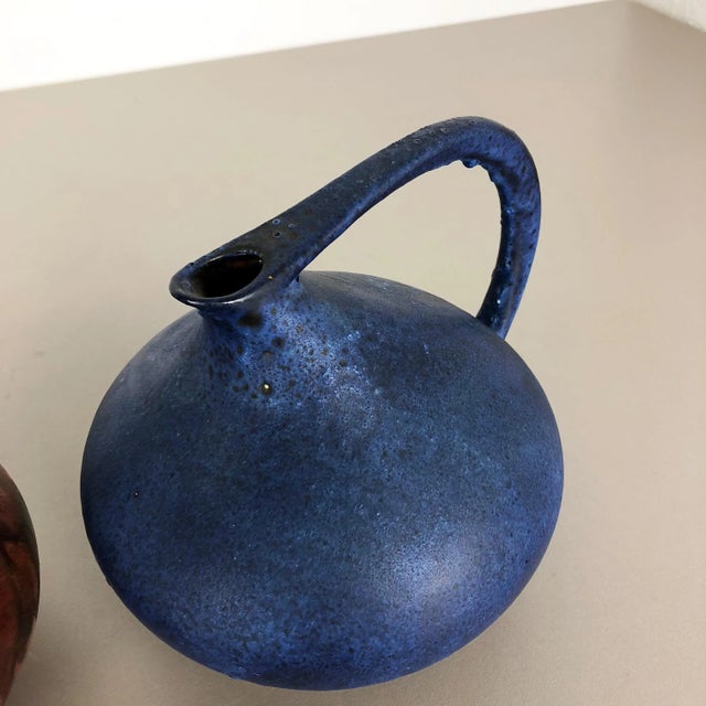 Ceramic German 313 Pottery Vases by Kurt Tschörner from Ruscha, 1960s, Set of 2 For Sale - Image 7 of 15