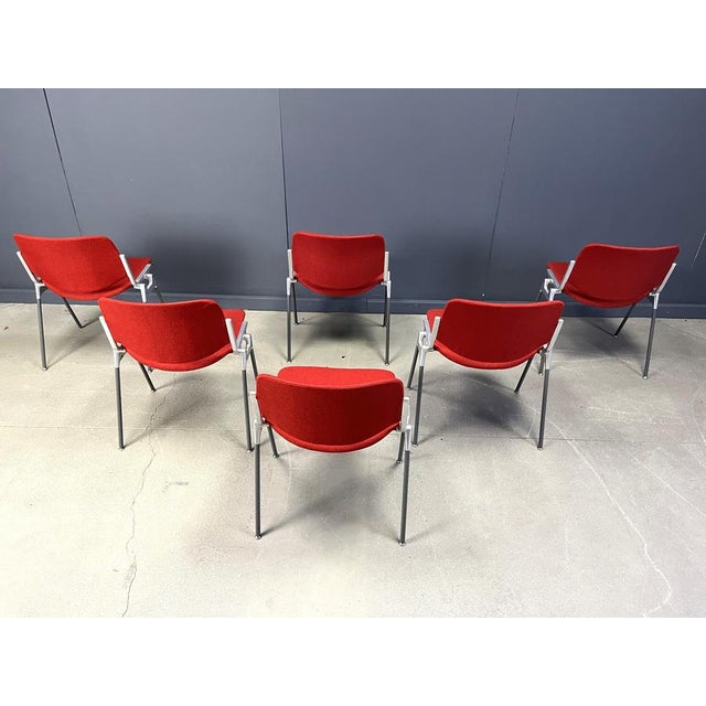 Castelli Vintage DSC 106 Side Chairs by Giancarlo Piretti for Castelli, 1970s, Set of 6 For Sale - Image 4 of 12