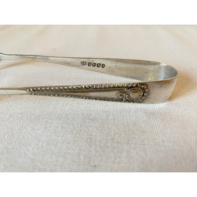 Vintage English Epns Sheffield Claw/Talon Sugar Tongs For Sale - Image 4 of 6