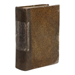 Early 20th Century France Chocolate Wood Book For Sale