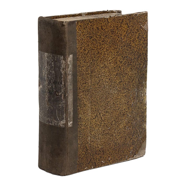 Early 20th Century France Chocolate Wood Book For Sale