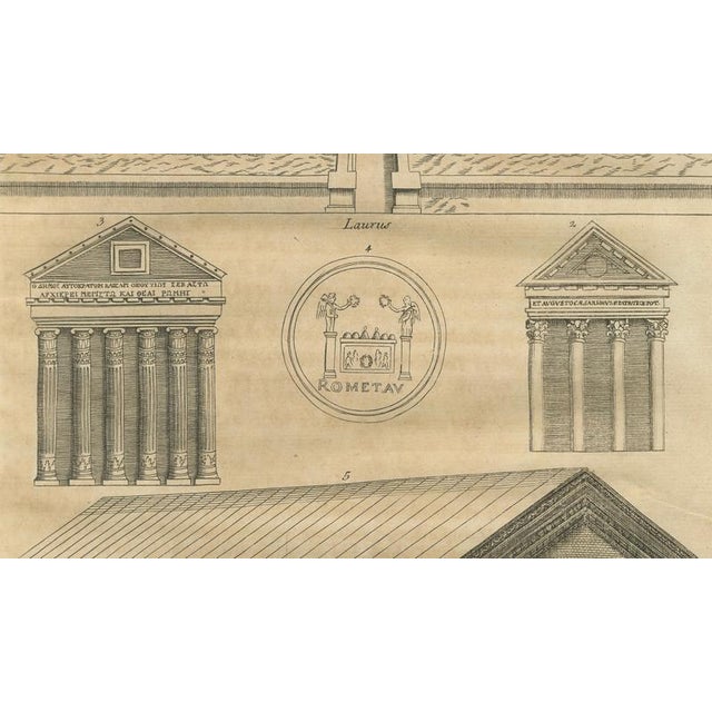 After Montfaucon, Roman Temple Architecture, 1721, Engravings, Set of 3 For Sale - Image 10 of 13