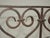 Vintage French Country Wrought Iron Fireplace Screen With Finials For Sale - Image 11 of 16