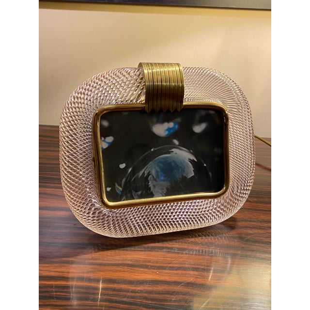 Picture Frame in Torchon Murano Glass from Barovier & Toso, Italy, 1950s For Sale - Image 15 of 15