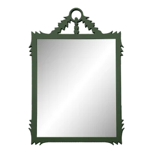 Fleur Home Garden District Lafitte Rectangle Mirror in Duck Green, 29x51