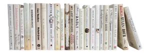 Decorative Books - Sand Dust Jacket Books - Off White Books By The Foot
